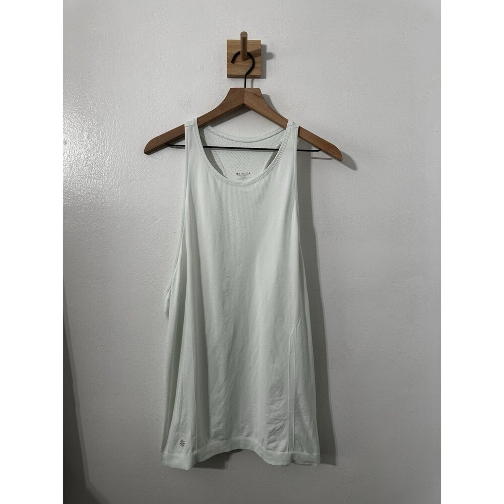 Athleta Racerback  Tank Top Light Blue Teal Womens Activewear Size L